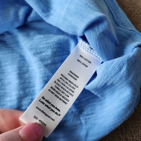 Life is Good Cornflower Blue Textured 'Optimist' Retro Tank - Picture 6 of 6